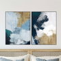Wallity Conjunto de Pinturas Decorativas de MDF Multicolor 60 x 80 cm (2 Piezas)